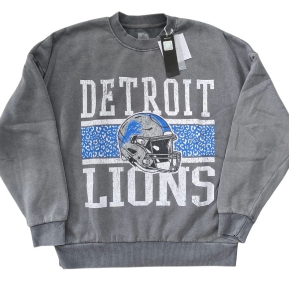 NWT Detroit Lions Gray Sweatshirt - Picture 1 of 6